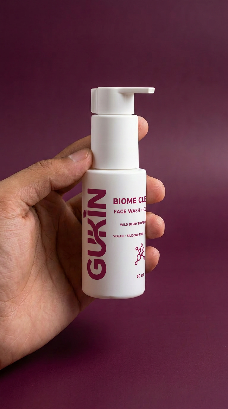 Gukin Biome Cleanse | Bioferment Wildberry Cleanser + Facewash Gel (2 in 1)