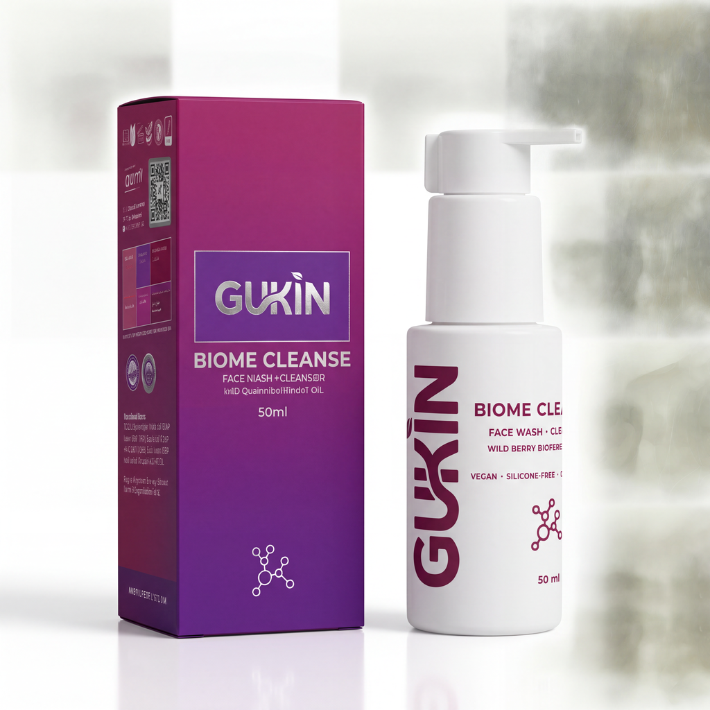 Gukin Biome Cleanse | Bioferment Wildberry Cleanser + Facewash Gel (2 in 1)