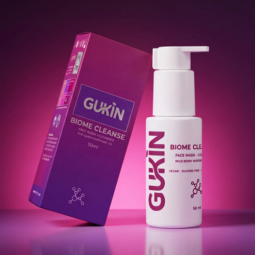 Gukin Biome Cleanse | Bioferment Wildberry Cleanser + Facewash Gel (2 in 1)